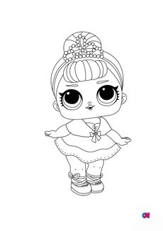 Coloriage Poupée Lol - Cristal Queen