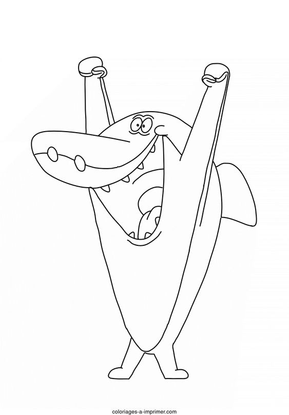 Download Coloriage de Zig et Sharko à imprimer - Sharko