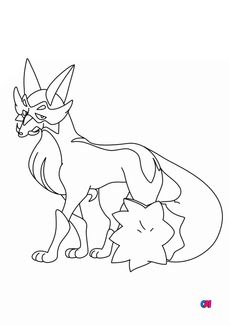 Coloriage Pokémon - 828 - Roublenard