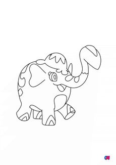 Coloriage Pokémon - 878 - Charibari