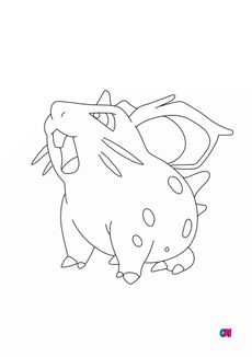 Coloriage Pokémon - 29 - Nidoran Femme