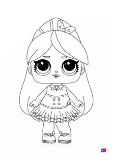 Coloriage Poupée Lol - Luminous Princess