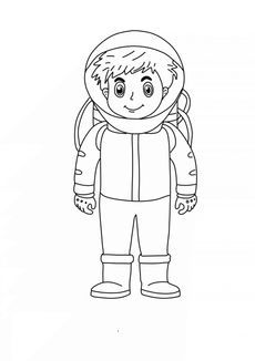 Coloriage Astronautes