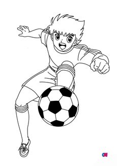 Coloriage Football - Olive et tom