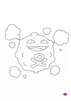Coloriage Pokémon - 109 - Smogo