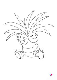 Coloriage Pokémon - 102 - Noadkoko