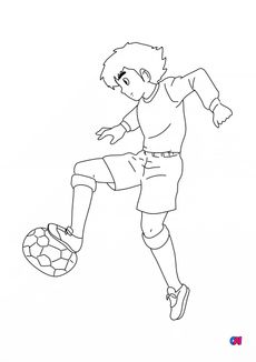 Coloriage Ballon De Foot Soccer Dessin Foot à imprimer