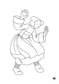 Coloriage Bécassine - Bécassine surprise