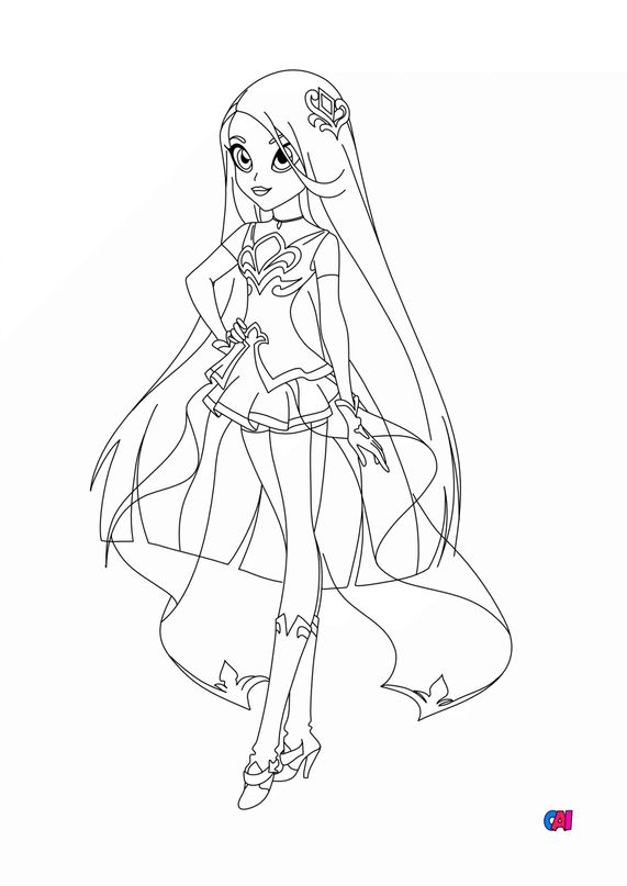  Coloriage  Lolirock   imprimer Lina