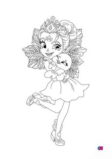 Coloriage Enchantimals - Patter Paon et Flap