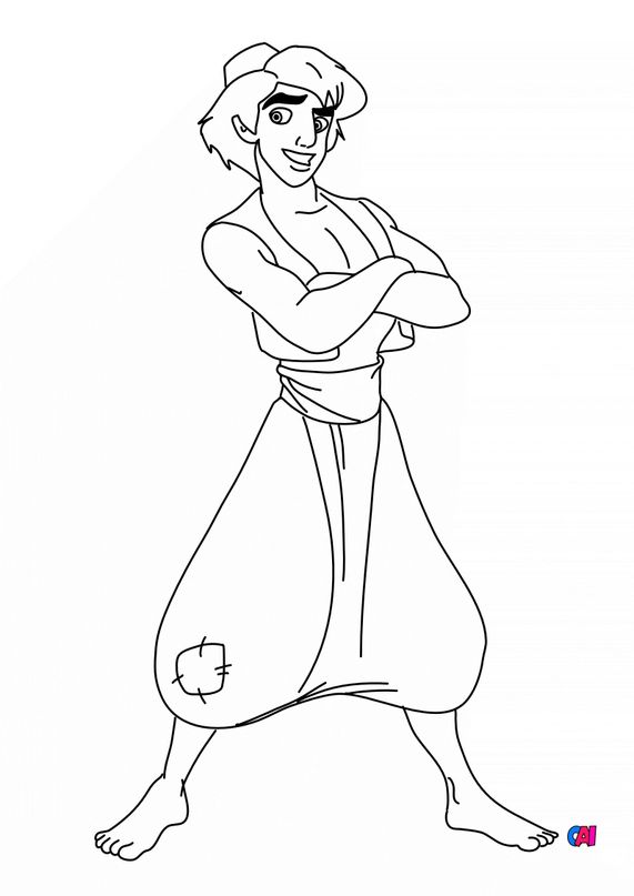  Coloriage  Aladdin   imprimer  Aladdin 