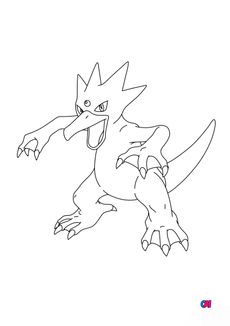 Coloriage Pokémon - 55 - Akwakwak