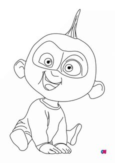 Coloriage Les Indestructibles - Jack Jack