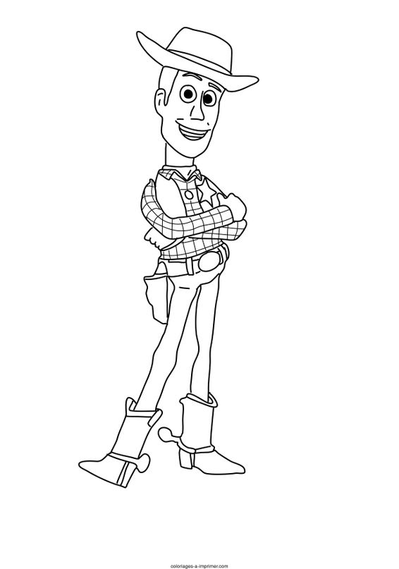 Coloriage Toy Story 4 à Imprimer Woody 5211