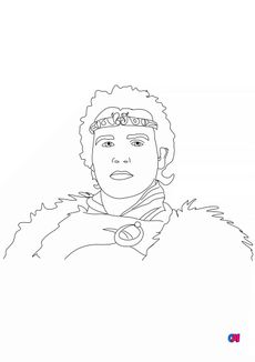 Coloriages de chevalier - Le roi Arthur