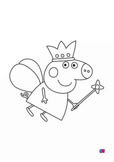 Coloriage Peppa Pig - Princesse Peppa