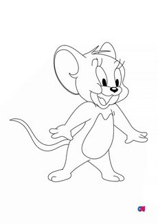 Coloriage Tom et Jerry - Jerry