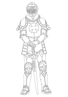 Coloriage Chevaliers