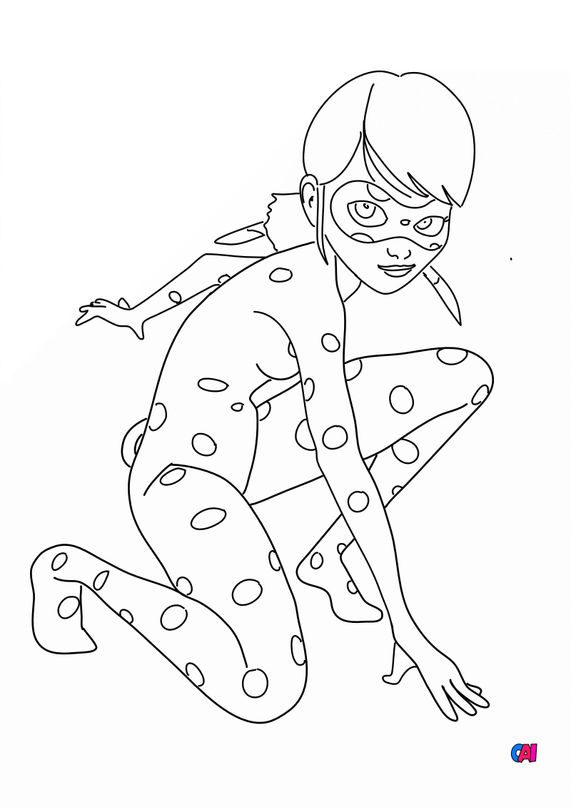 Coloriage Miraculous Ladybug à Imprimer Lady Bug 9825