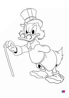 Coloriages à imprimer Disney - Picsou