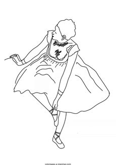 Coloriage Danseuse