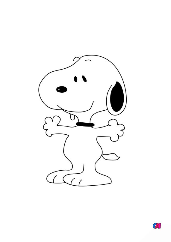 Coloriage Snoopy imprimer Snoopy 1 Coloriage Snoopy imprimer Snoopy 1