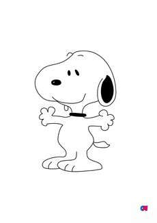 Coloriage Snoopy - Snoopy 1